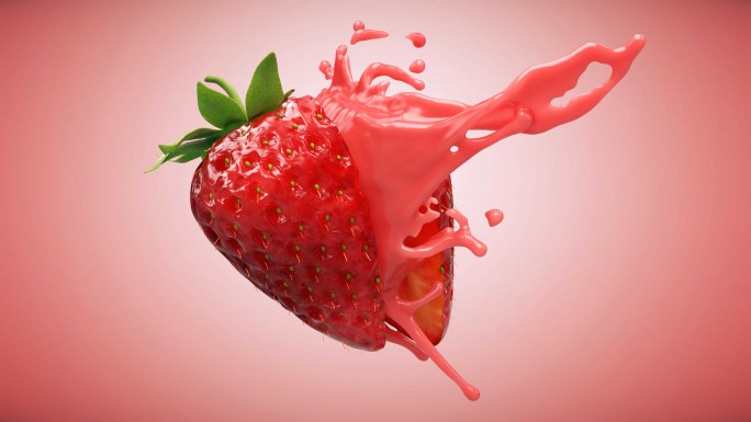 tvc级别草莓酱广告升格慢动作液体流体