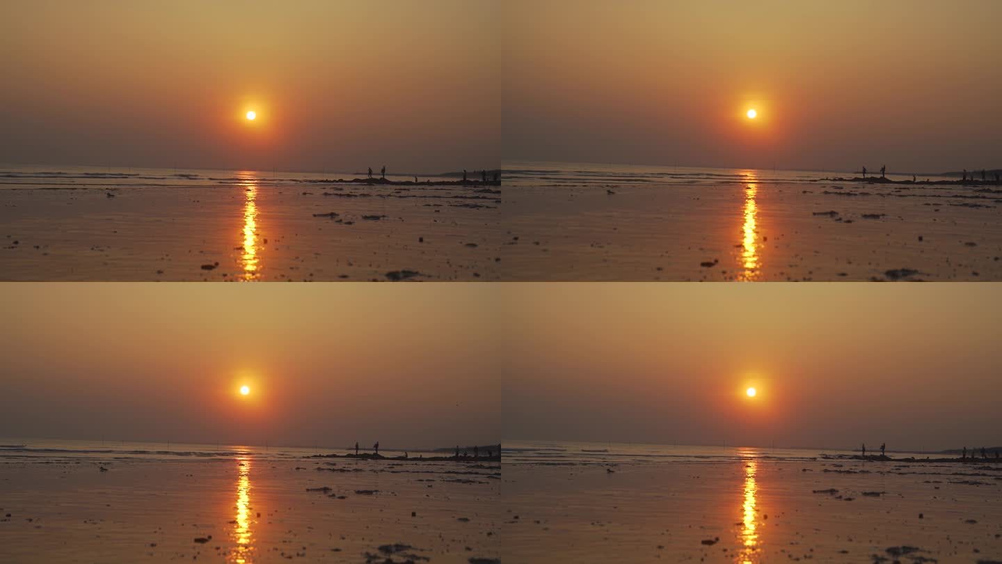 海边日落夕阳光影