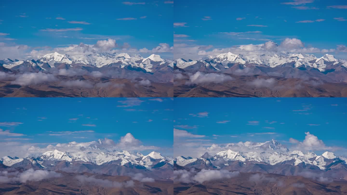 珠峰延时 冰川雪山