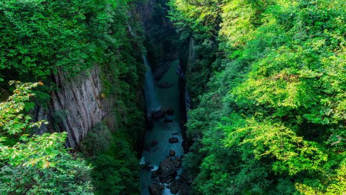 恩施大峡谷云龙地缝风光延时