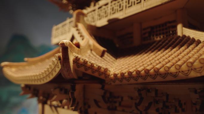 古代建筑古建宫殿榫卯模型设计非遗历史文化