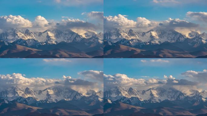 珠峰延时 冰川雪山
