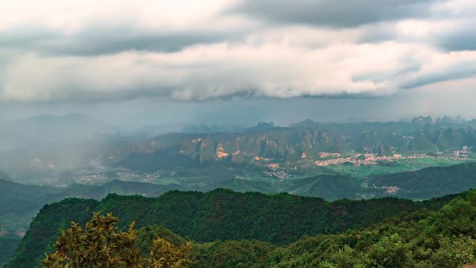 恶劣天气 局部暴雨素材