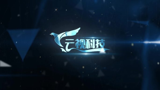 简洁干净的科技LOGO片头