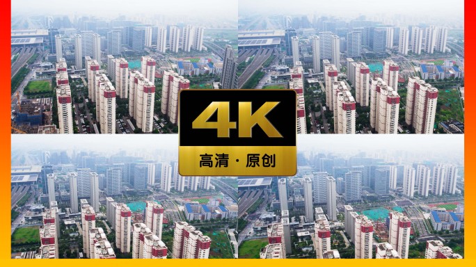 南京南部新城拆迁安置房航拍