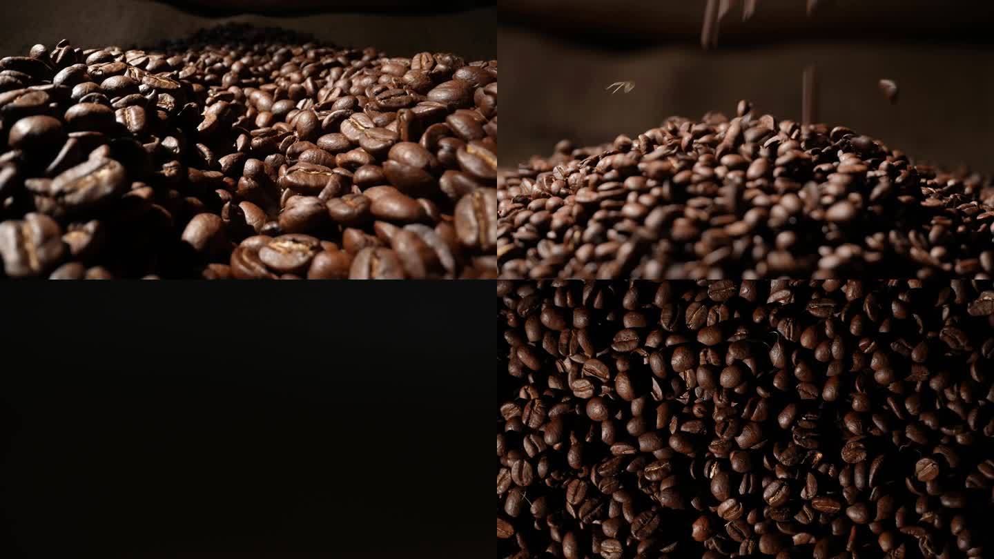 咖啡豆4k素材