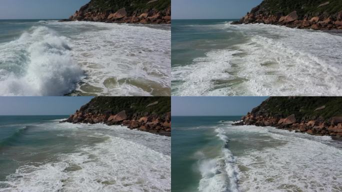 海浪 大浪 海浪拍打礁石