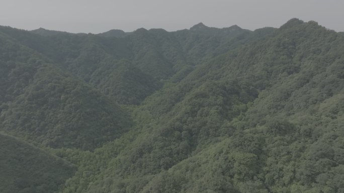 陕西宝鸡秦岭山脉4K航拍log素材