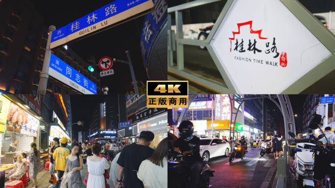 长春桂林路步行街多镜头精选4K