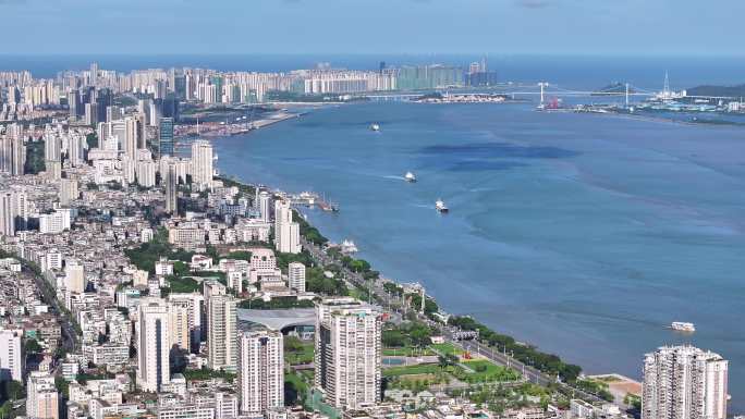 汕头内海湾航拍