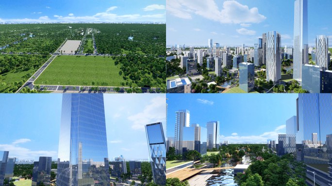 城市生长城市发展建筑生长城市变迁城市规划