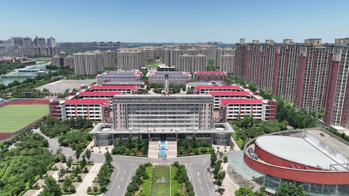 河南郑州工业应用技术学院华信学院航拍
