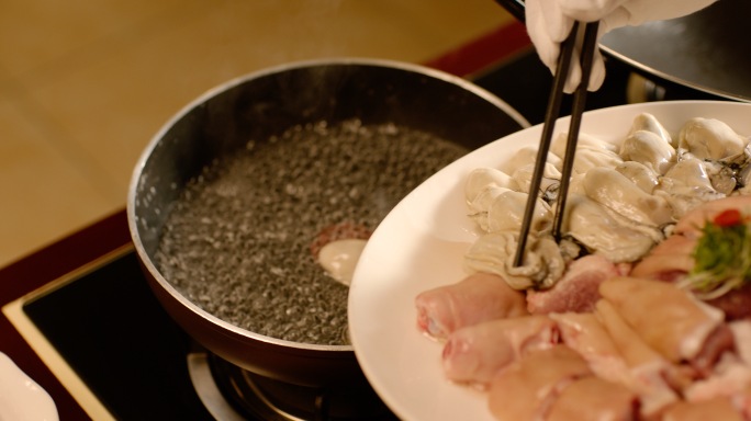【电影机4K】生蚝 牡蛎 蚝 烹饪 粤菜