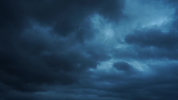 阴天乌云延时天空多云天气变化雷暴风雨来临