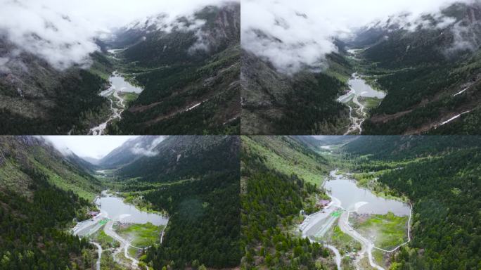 4K航拍川西阿坝州毕棚沟风光美景