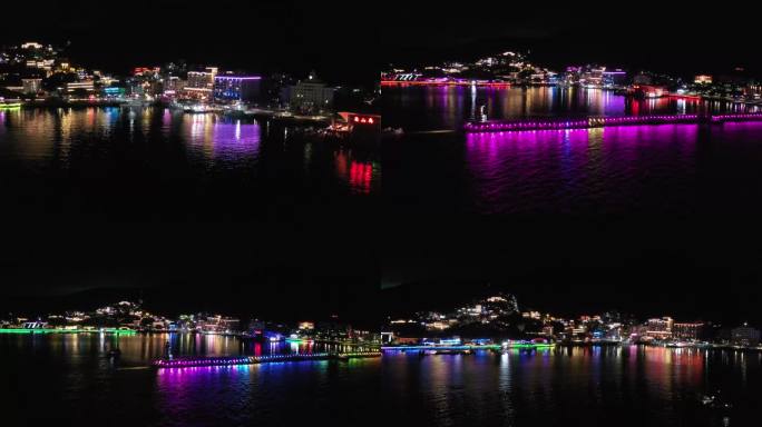 桂山岛夜景航拍