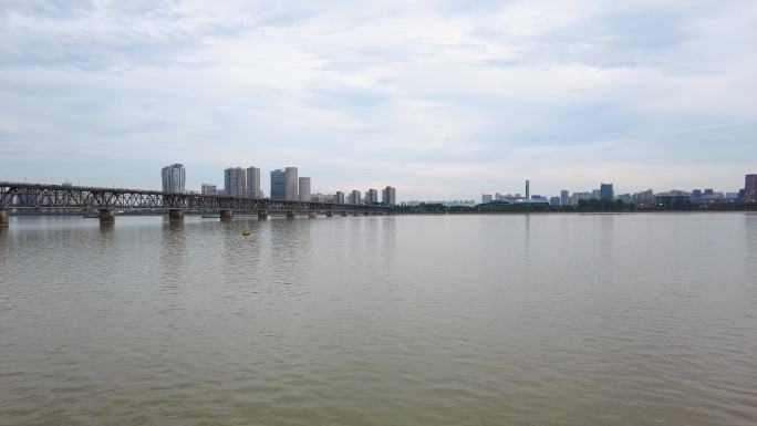 杭州钱塘江大桥摇镜头