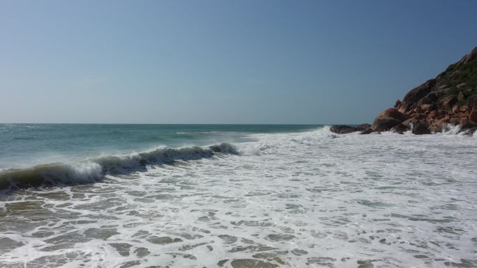 海浪 大浪 海浪拍打礁石