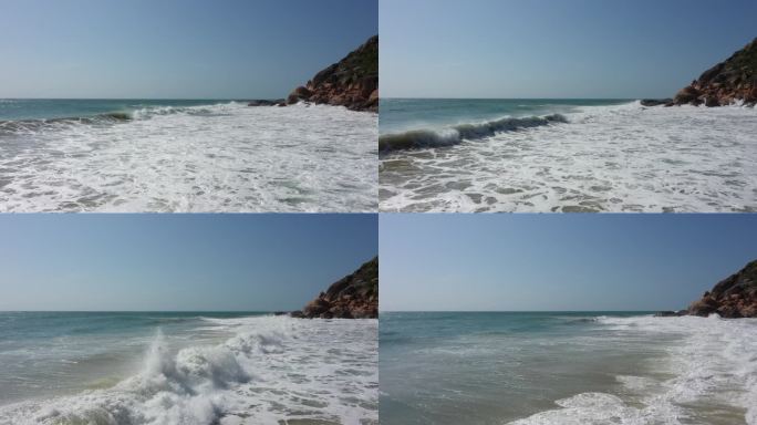 海浪 大浪 海浪拍打礁石