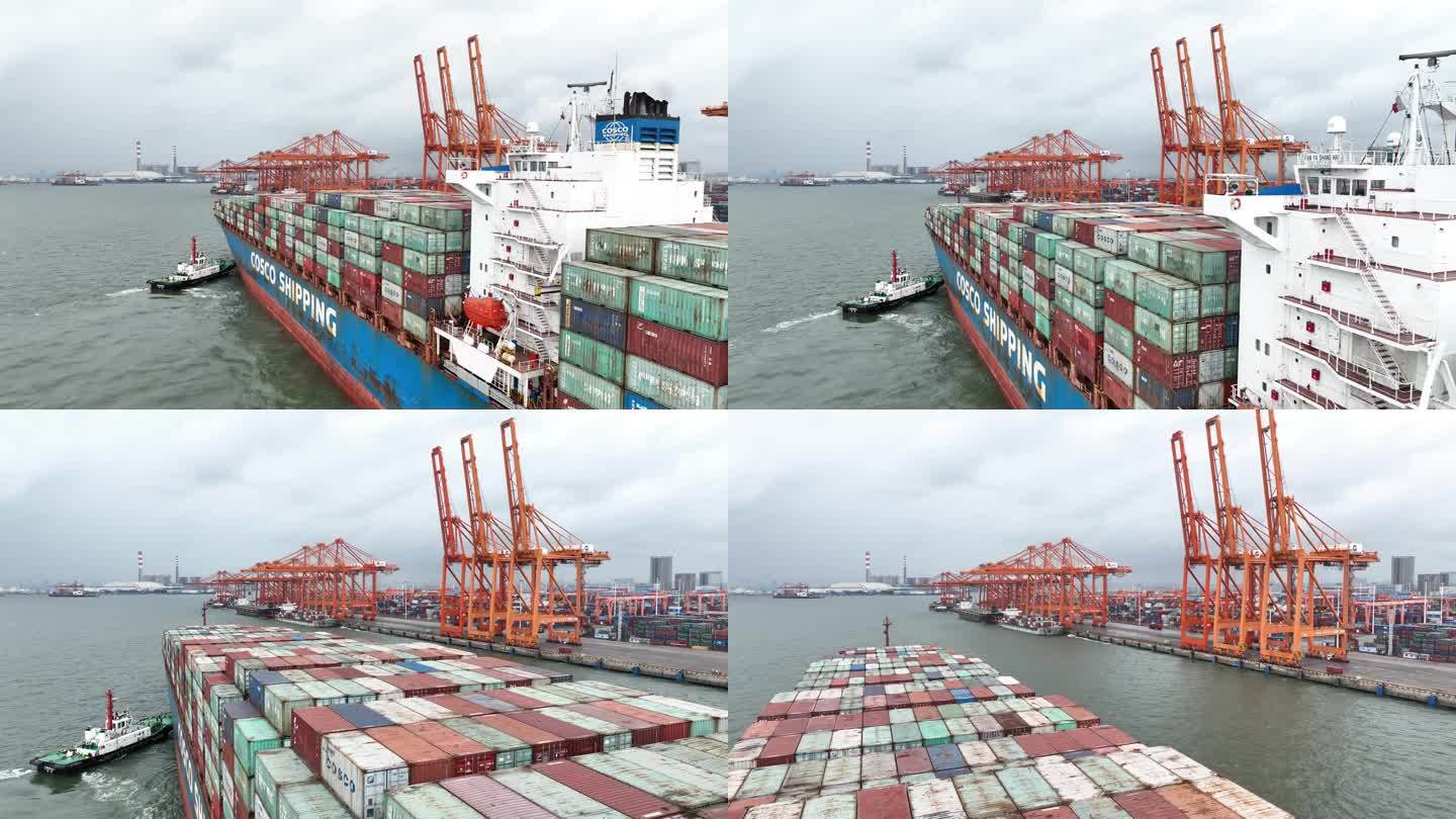 广西 钦州港 自动化码头 轮集装箱 码头