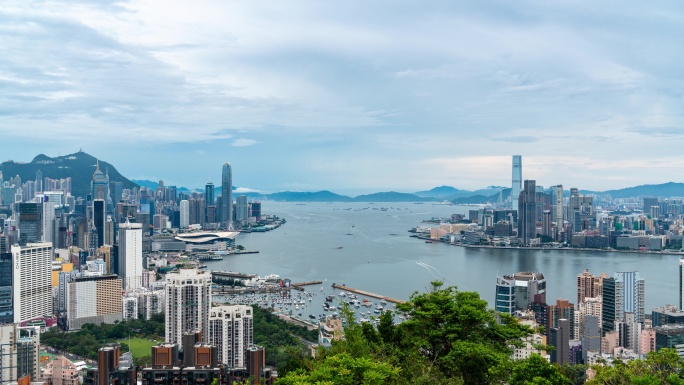 香港维多利亚港延时