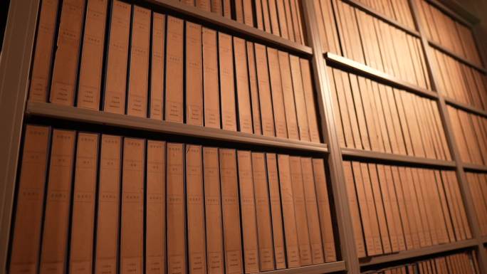 怀旧历史档案馆档案柜档案盒