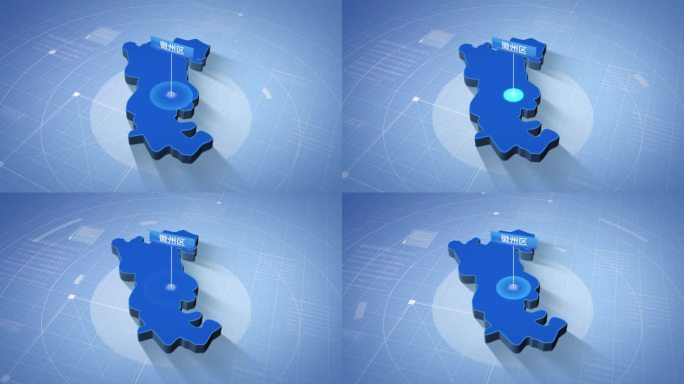 徽州区蓝色三维科技区位地图