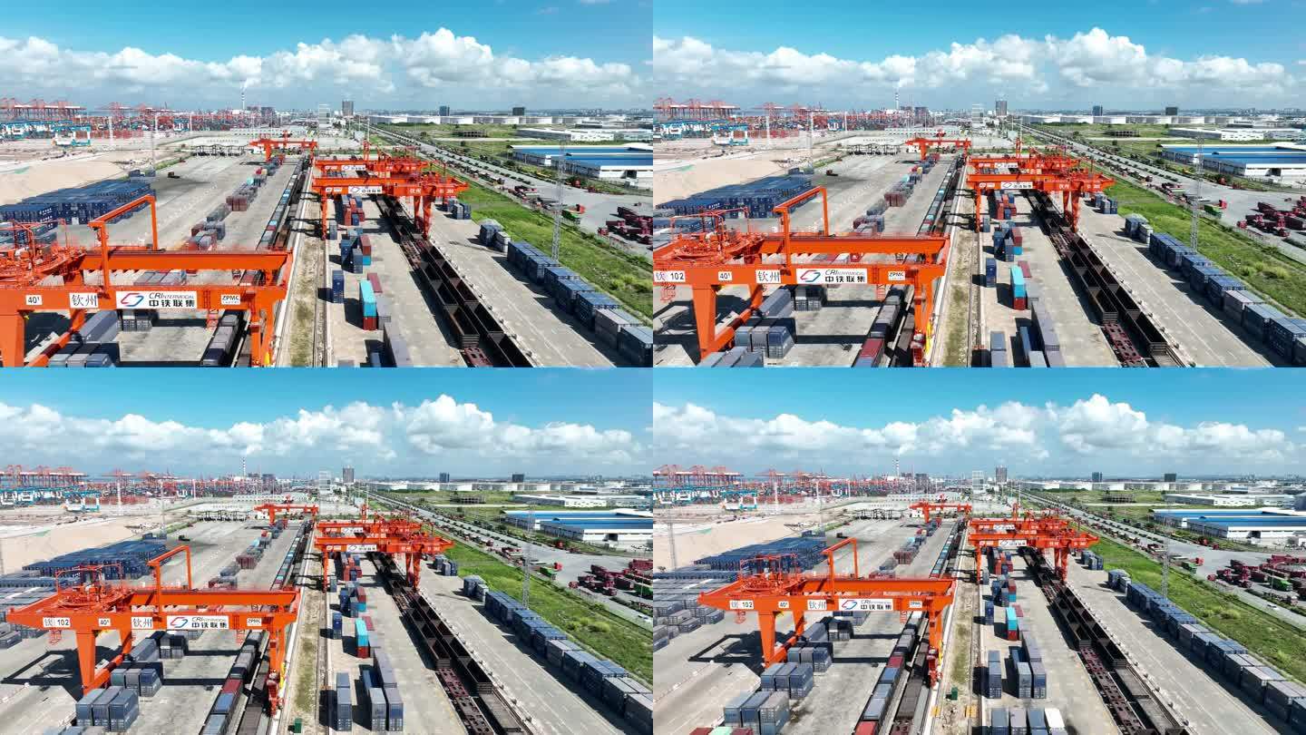 广西 钦州港 自动化码头 集装箱 码头