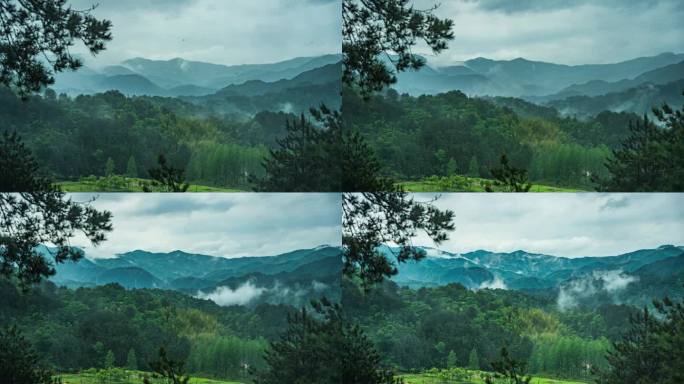 雨后山区云雾延时