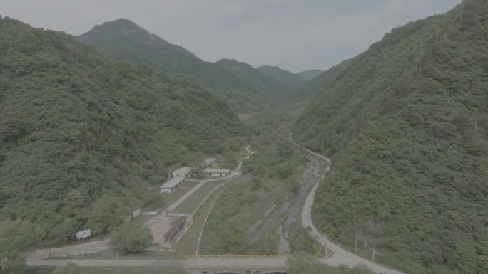 陕西陇县蜜蜂养殖基地4K航拍log素材