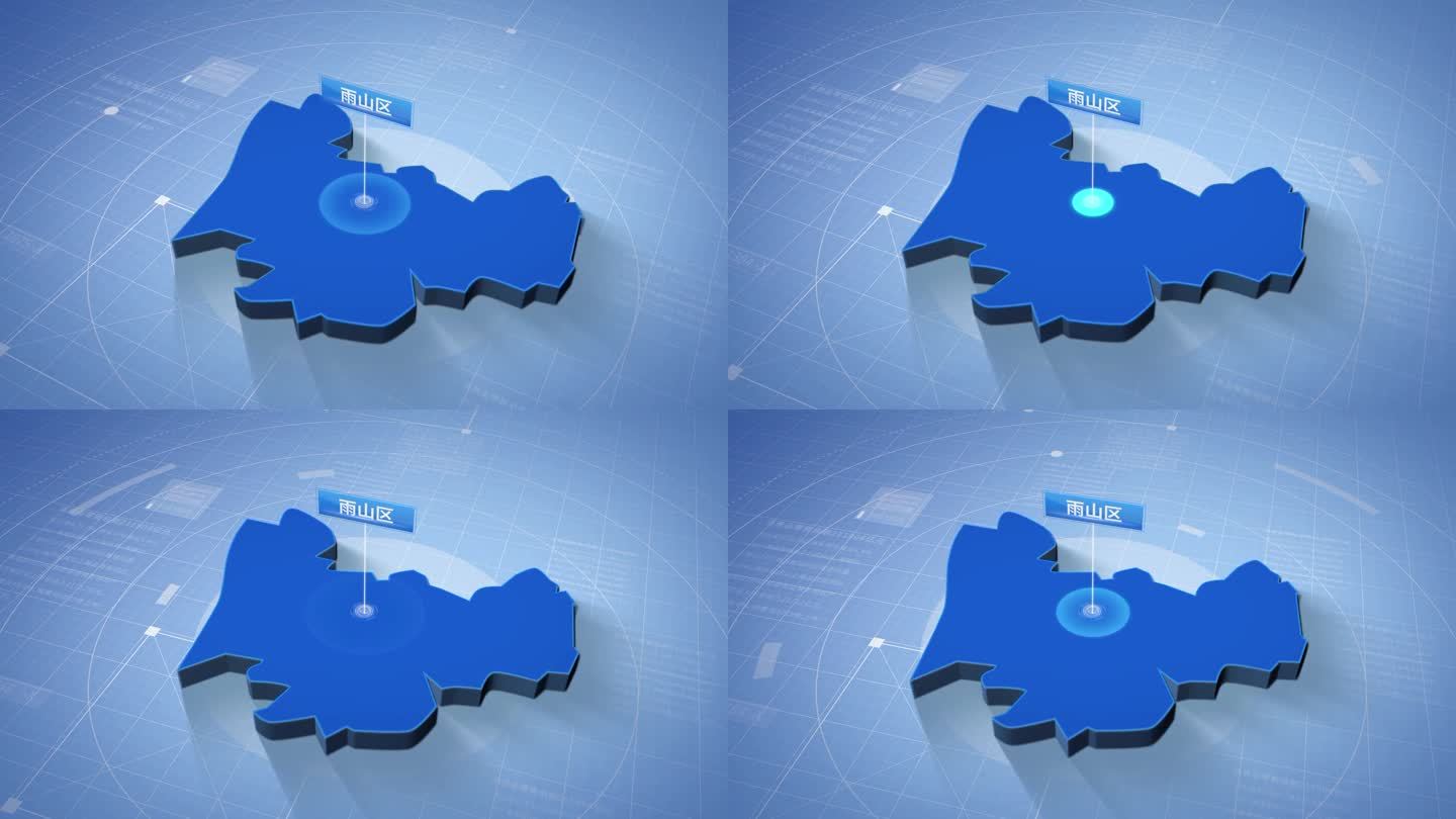 雨山区蓝色三维科技区位地图