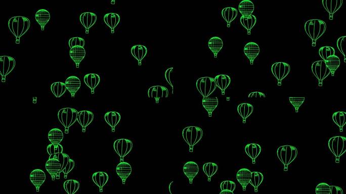 户外激光表演-山体激光投影热气球