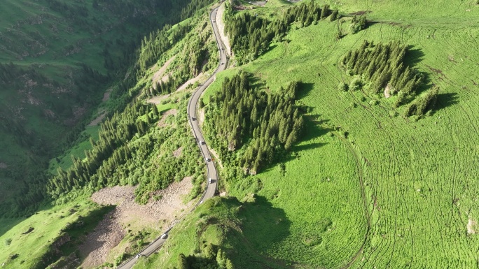 新疆独库公路航拍