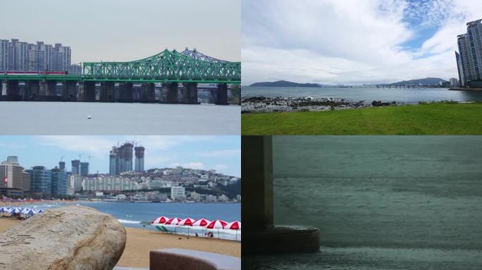 湖面行驶 波光粼粼 都市风光