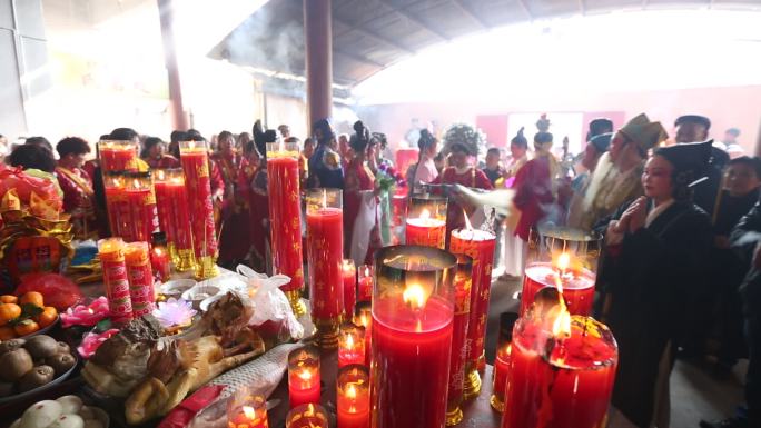 农村宗祠祠堂寺庙祭祀祭祖太公戏供品祭品