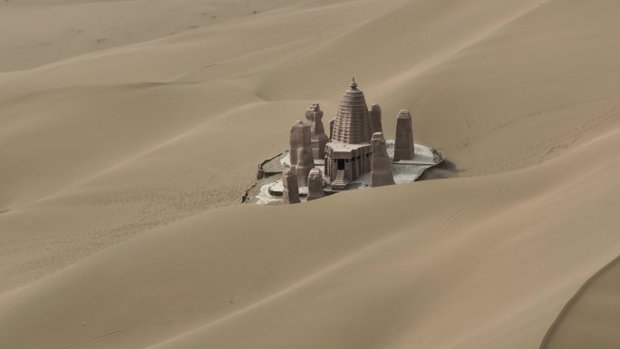 沙漠中的建筑