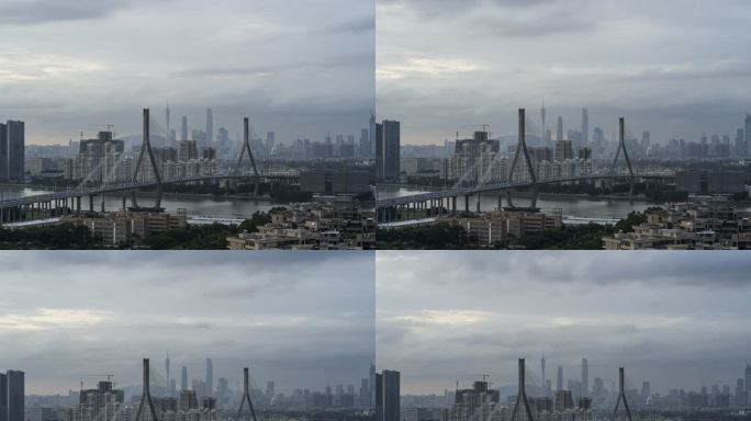 广州番禺大桥和CBD