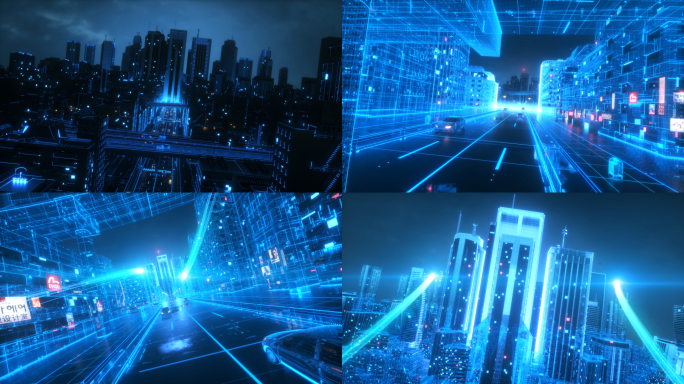 城市科技感镜头穿梭AE模板