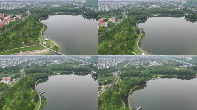 上海美兰湖航拍4K