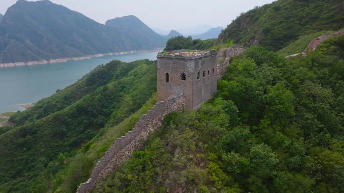 潘家口水库 水下长城 航拍