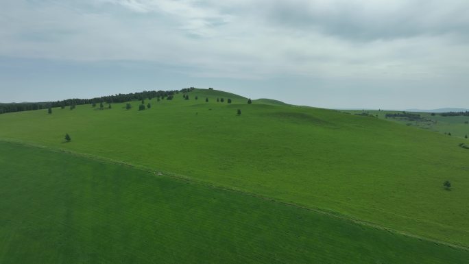 夏日丘陵山区原野风景