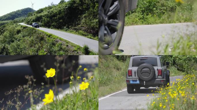 4K越野车山区行驶坦克300行驶