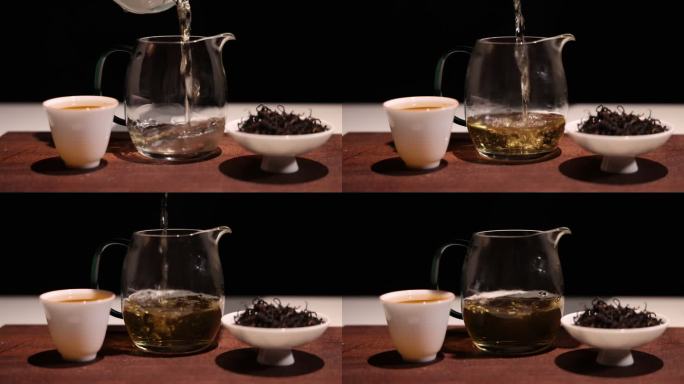 茶道茶文化泡茶茶叶实拍视频素材