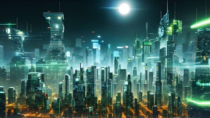 元宇宙大数据科技智慧城市4K