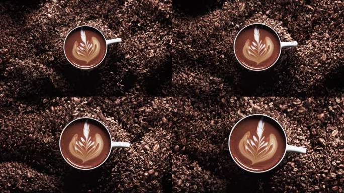 咖啡 咖啡豆 咖啡杯 研磨动画 咖啡分镜