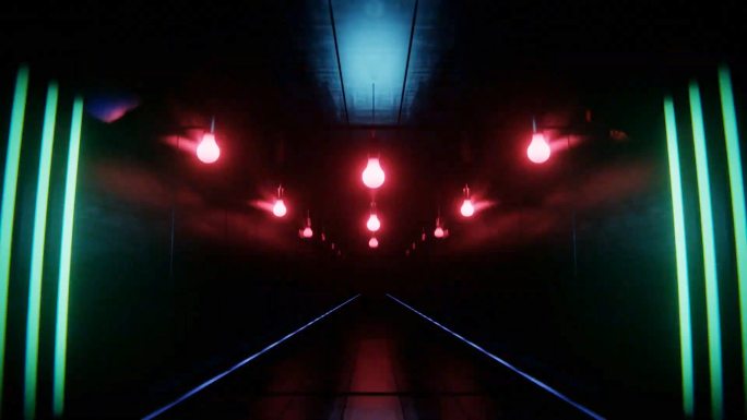 光影穿梭 光线穿梭 隧道穿梭 通道穿梭