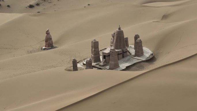 沙漠中的建筑