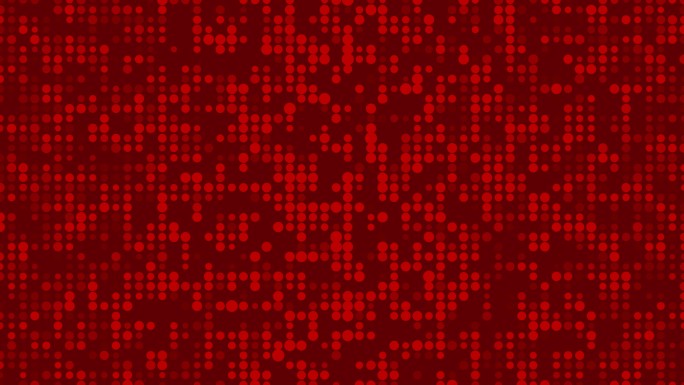 4K红色圆点闪烁科技背景无缝循环