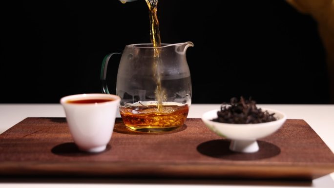 茶道茶文化泡茶茶叶实拍视频素材