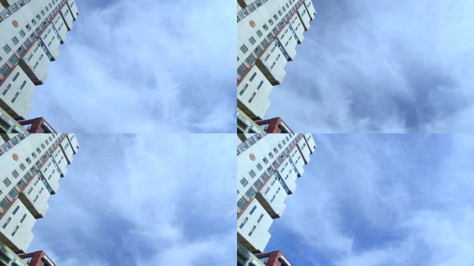 （4K）大楼白云延时摄影